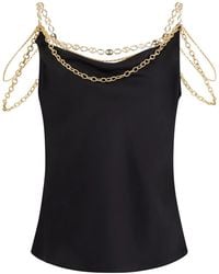 Rabanne - Chain-Detail Cowl-Neck Top - Lyst