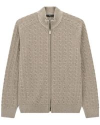 BOGGI - Roll-Neck Jumper Full-Zip Cashmere-Wool Plated - Lyst