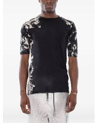 MD75 - T-Shirt En Maille À Manches Courtes Et Effet Usé - Lyst