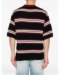 Protocol Index Men S Stripe Polo Hoodie in Red for Men | Lyst