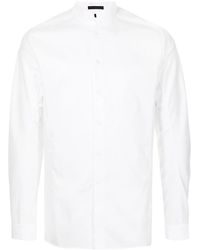 Shiatzy Chen - Mandarin Collar Cotton Shirt - Lyst