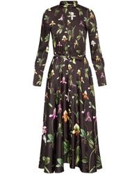 Oscar de la Renta - Robe Orchid À Coupe Mi-Longue - Lyst