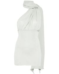 AYA MUSE - Thea Scarf-Detail Mini Dress - Lyst
