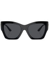 Versace - Logo-Plaque Cat-Eye Frame Sunglasses - Lyst