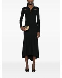 Elisabetta Franchi - Cut-Out Midi Dress - Lyst