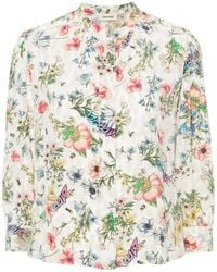 Zadig & Voltaire - Seidenbluse Mit Blumen-Print - Lyst