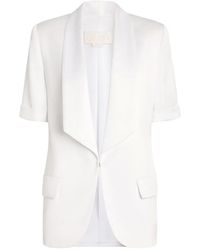 Genny - Short-Sleeve Pocket Jacket - Lyst