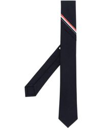 Thom Browne - Cravate en laine à bande tricolore - Lyst