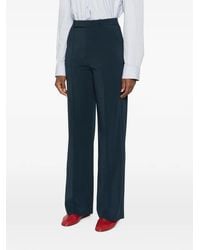 Patrizia Pepe - Logo-Plaque Straight-Leg Trousers - Lyst