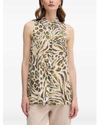 MARC AUREL - Buttoned Sleeveless Top - Lyst