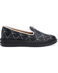 Giuseppe Zanotti - Tim Logo-Lettering Loafers - Lyst