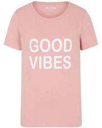 Juvia - T-Shirt Con Stampa Lettere - Lyst