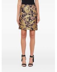 Lanvin - Animal-Pattern Jacquard Mini Skirt - Lyst