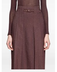 Nissa - Jupe Mi-Longue À Taille Haute - Lyst