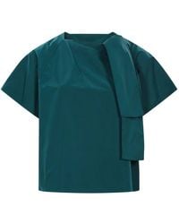 Weekend by Maxmara - High-Neck Panelled Blouse - Lyst
