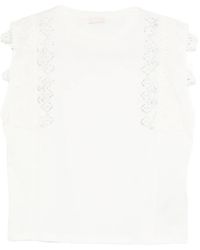 Liu Jo - Lace Rhinestone T-Shirt - Lyst