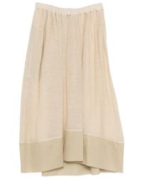 Gentry Portofino - Elasticated-Waist Midi Skirt - Lyst
