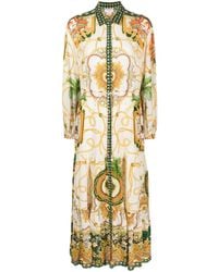 Camilla - Kleid aus Seide mit Print - Lyst
