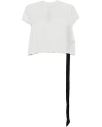 Rick Owens - Ribbon Detail T-Shirt - Lyst
