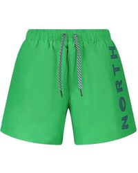 North Sails - Logo-Print Drawstring Swim Shorts - Lyst