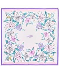 Lancel - Printed Square Scarf - Lyst