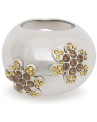 Marni - Anello Con Margherite E Strass - Lyst
