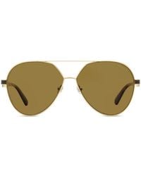 Moncler - Pilot Wide-Bridge Sunglasses - Lyst