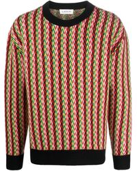 Lanvin - Chevron-Motif Jumper - Lyst