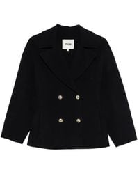 Maje - Double-Breasted Wool Jacket - Lyst