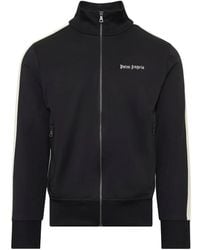 Palm Angels - Sweat À Logo Brodé Et Manches Rayées - Lyst