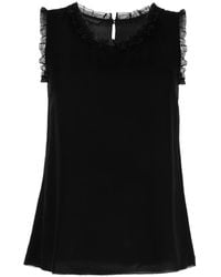 Shiatzy Chen - Bead-Embellished Silk Sleeveless Blouse - Lyst