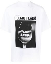 Helmut Lang - T-Shirt mit Foto-Print - Lyst