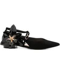 Liu Jo - Floral-Embellished Pointed-Toe Sandals - Lyst