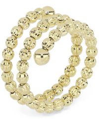 Desmo - Bague Crystal En Spirale À Perles - Lyst