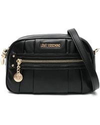 Love Moschino - Borsa A Tracolla Con Placca Logo - Lyst