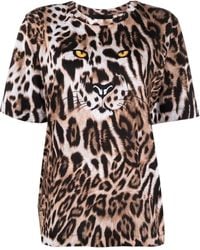 Moschino - Leopard-Print T-Shirt - Lyst