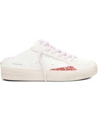 Crime London - Sk8 Deluxe Glitter-Detail Backless Sneakers - Lyst