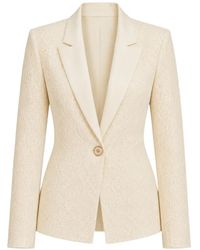 DIVEDIVINE - Tosca Lace-Embroidered Peaked-Lapel Blazer - Lyst