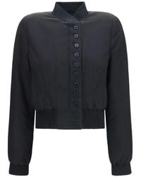 McQueen - Silk Bomber Jacket - Lyst