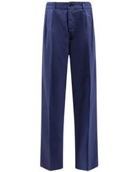 Aspesi - Pleated Straight-Leg Trousers - Lyst