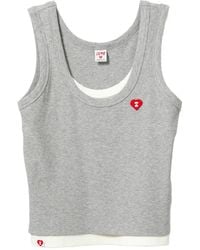 AAPE BY A BATHING AP - Logo-Print Cropped T-Shirt - Lyst