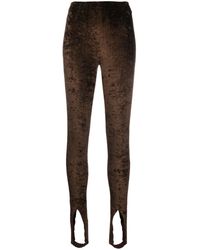 Nanushka - Carminda Crushed-velvet leggings - Lyst