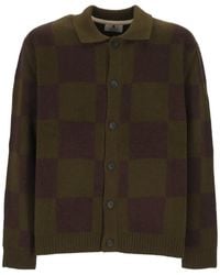 Anerkjendt - Aksinus Check-Pattern Cardigan - Lyst