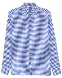Truzzi - Gingham-Pattern Button-Down Shirt - Lyst