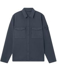 Stone Island - Compass-Patch Pocket-Detail Shirt - Lyst