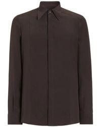 Dolce & Gabbana - Chemise Martini En Soie Crêpe De Chine - Lyst