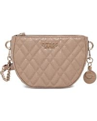 Guess - Gesteppte Isemay Satchel-Tasche - Lyst