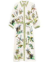 ALÉMAIS - Day Dream Midi-Jurk - Lyst