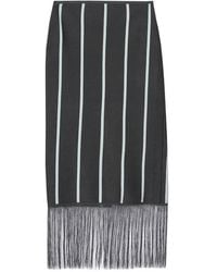 3.1 Phillip Lim - Striped Fringed Midi Skirt - Lyst