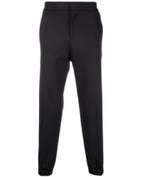 Emporio Armani - Mid-Rise Tapered Trousers - Lyst